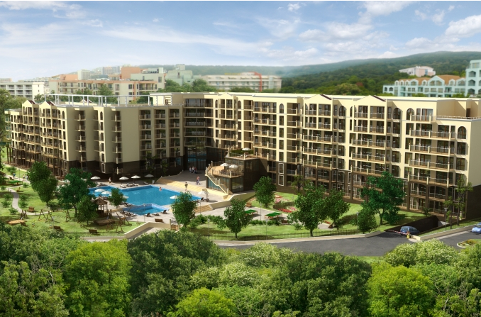 Отель Golden Line Aparthotel 4*, Золотые Пески - фото 2